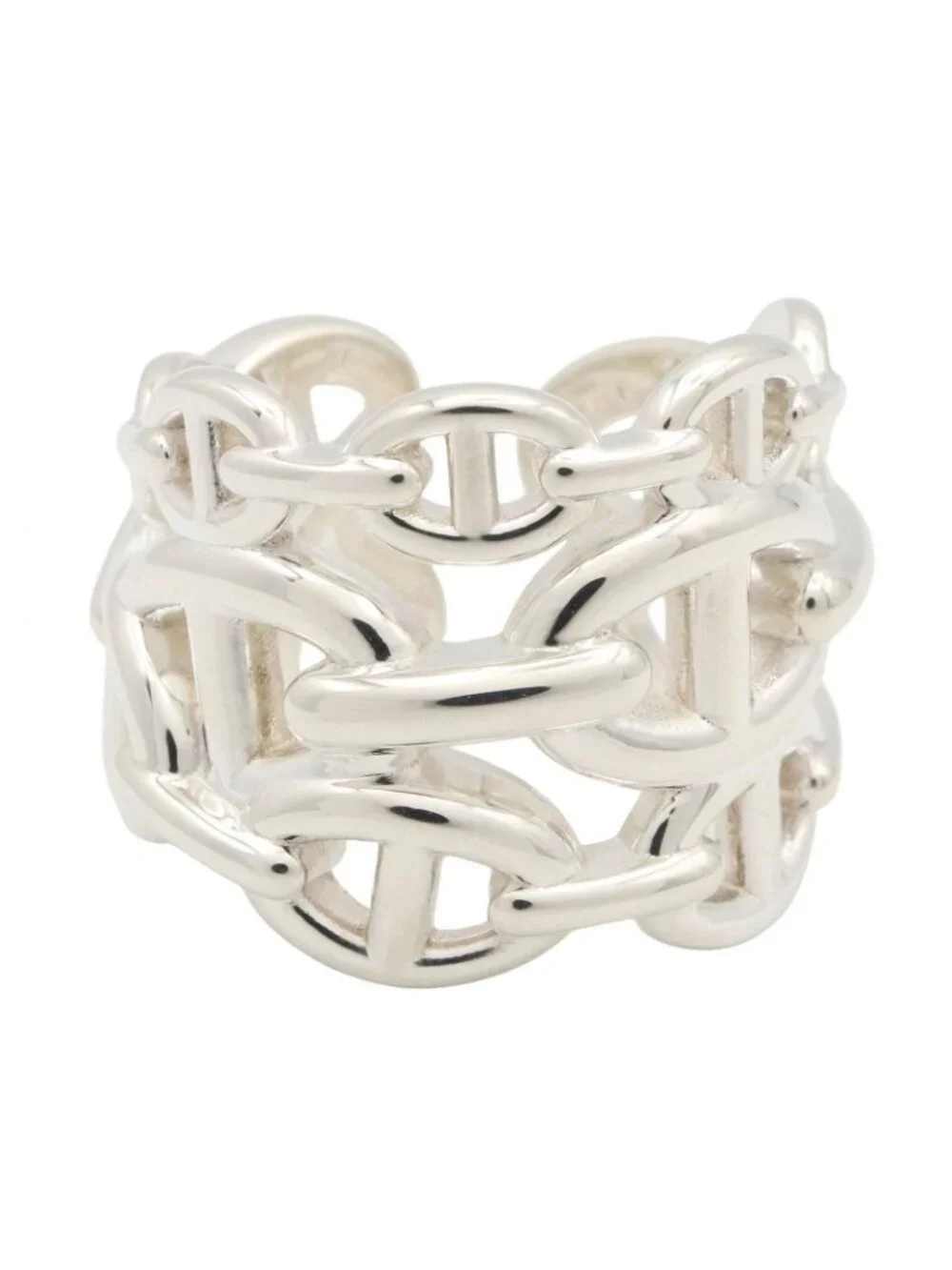 Hermes Ring Chaine D'ancre GM 925 Sterling Silver